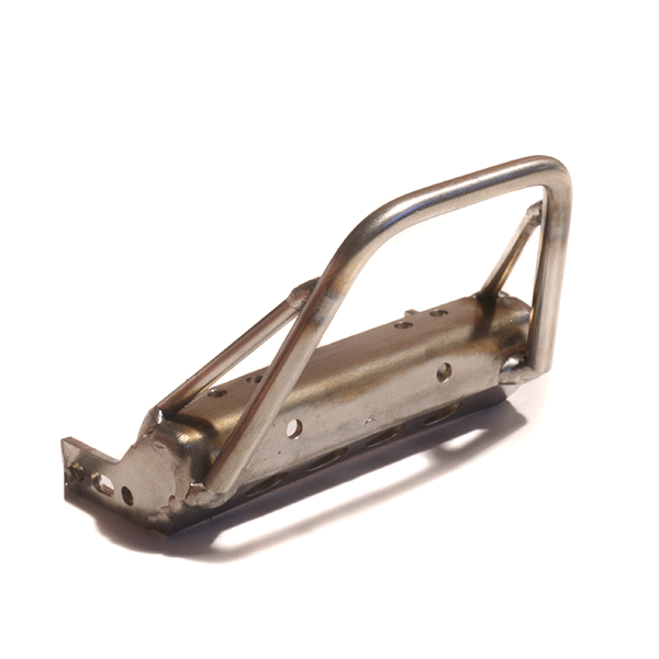 Wertymade SCX10 II Stainless Steel Stubby Flat Top Bumper