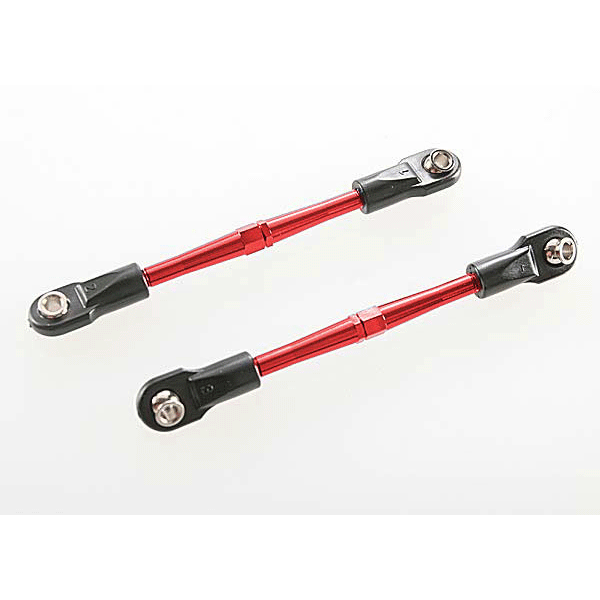 Traxxas 59mm Aluminum Turnbuckle Toe Link (Red) (2)