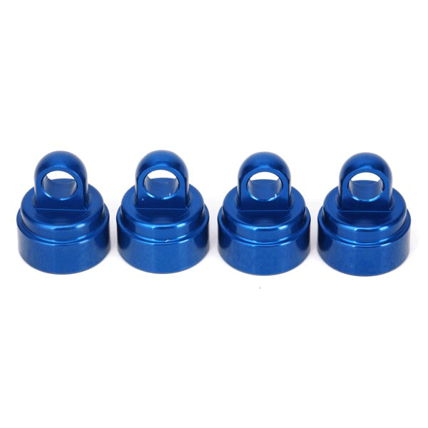 Traxxas Aluminum Ultra Shock Cap (Blue) (4)