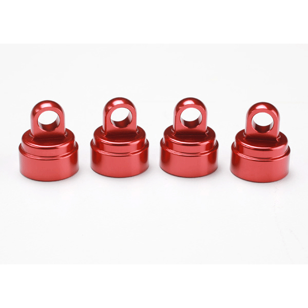 Traxxas Aluminum Ultra Shock Cap (Red) (4)