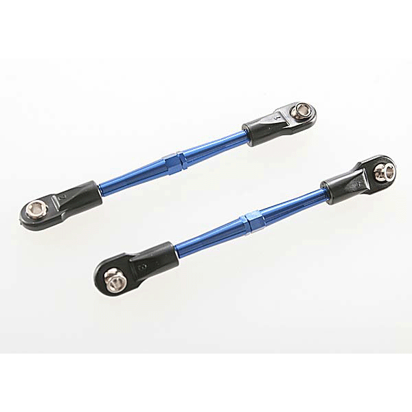 TRA - 	3139A Alum Turnbuckles Blue 59mm Rustler ( Retail $12.00)