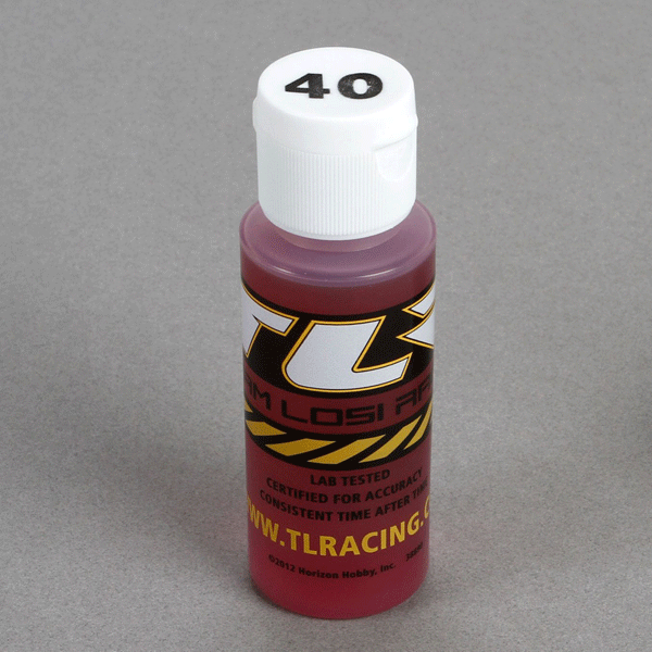 TLR Silicone Shock Oil, 40 wt, 2 oz (TLR74010)