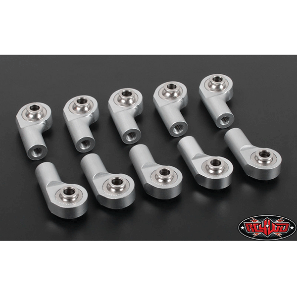 RC4WD M3 Offset Short Aluminum Axial Style Rod End (Silver) (10)