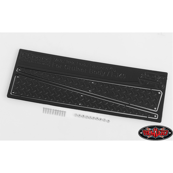 RC4WD Metal Side Diamond (B) Plates for RC4WD Cruiser Body (Black)