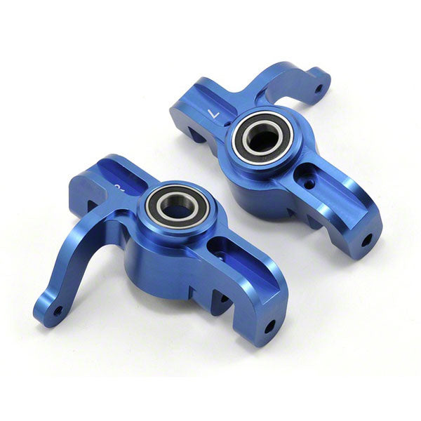 Losi Aluminum Front Spindle Set w/Bearings (Blue) (2) 5IVE-T MINI WRC