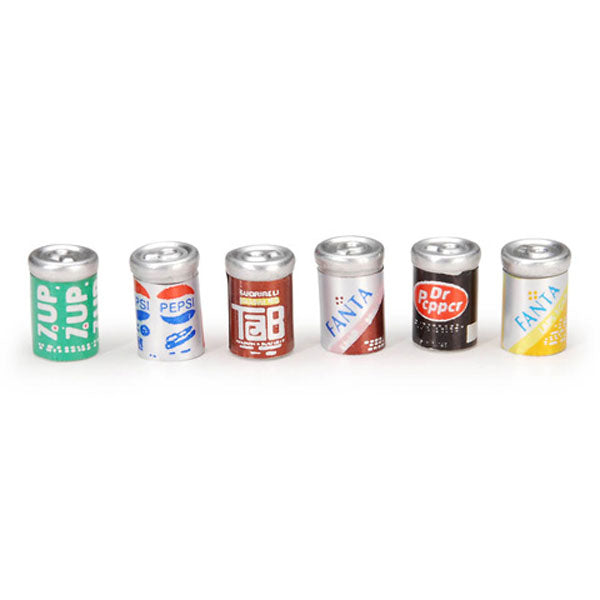 Miniature - Assorted Soda Cans - 1/2 inch