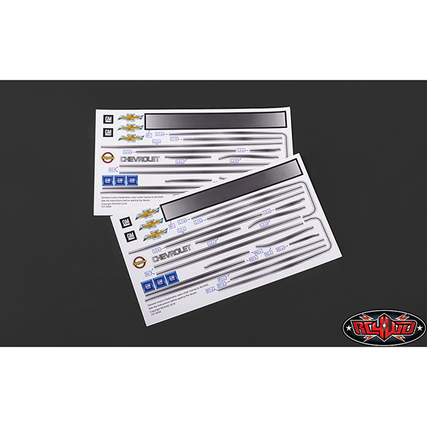 RC4WD Chevrolet Blazer Decal Sheet Set for Chevy Blazer Body