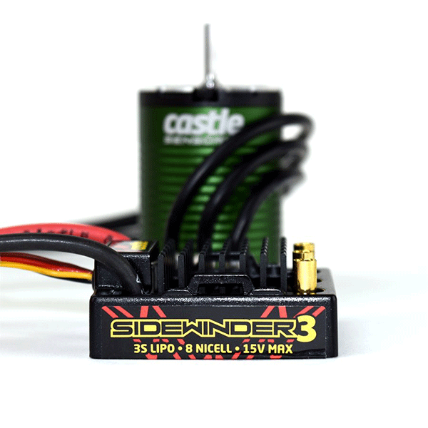 Castle Creations Sidewinder SV3 WP 1/10 ESC/Motor Combo (4600kV) w/Sensored 1406 Motor