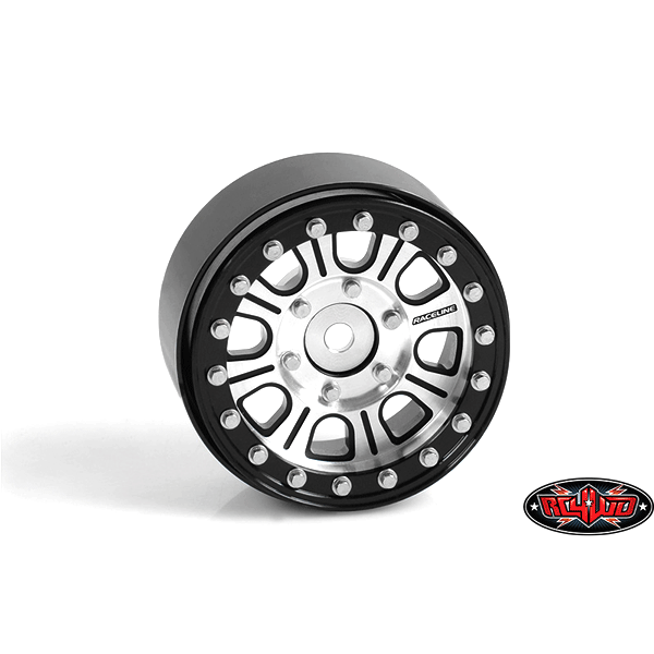 RC4WD Raceline Monster 1.7 Beadlock Wheels (Silver/Black)