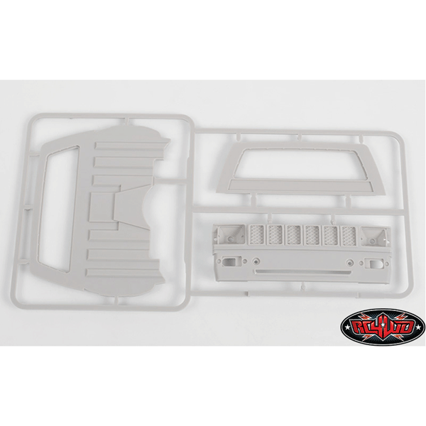 RC4WD Mojave II Cab Back Panels and Grill Parts Tree (Primer Gray)