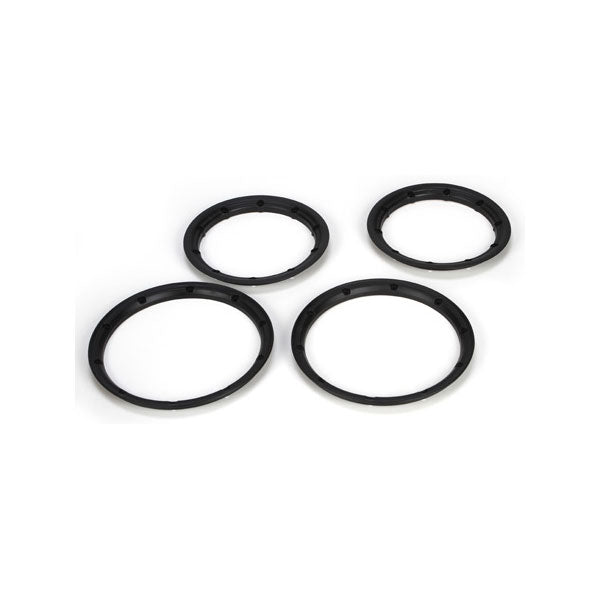 Losi 5IVE-T Inner & Outer Beadlock Set (Black) (4) 5IVE-T