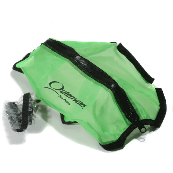 Outerwears Short Course Truck Shroud w/Zipper Taxxas Slash 2WD (Lime Green)