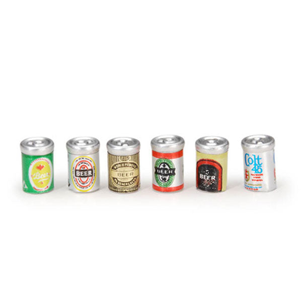 Miniature - Assorted Beer Cans - 1/2 inch