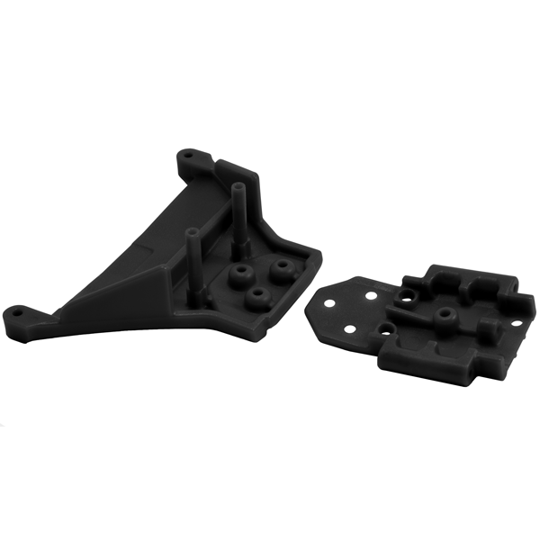 RPM Front Bulkhead for the Traxxas Slash LCG 4x4 Chassis & 1/10th scale Rally Black
