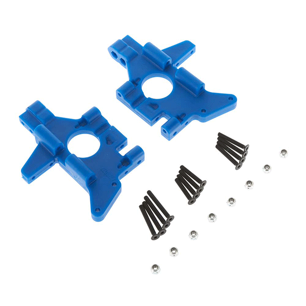 RPM Rear Bulkheads for the Traxxas T-Maxx and E-Maxx (Blue)