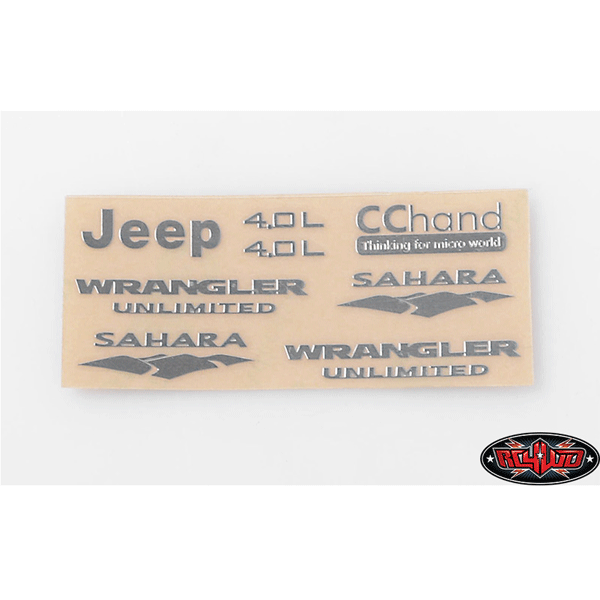 RC4WD Metal Emblems for Axial SCX10 Jeep Wrangler