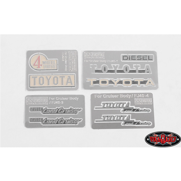 RC4WD Complete Metal Emblems Set for RC4WD Cruiser Body