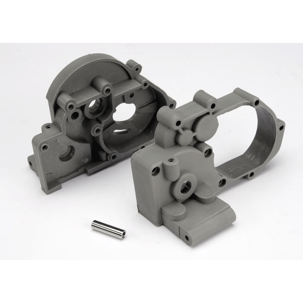 Traxxas Gearbox Halves w/Idler Shaft (GRAY)