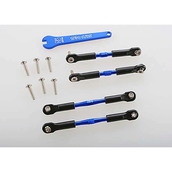 Traxxas Aluminum Turnbuckle Camber Link Set (Blue) (4)