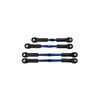 Traxxas Aluminum Turnbuckle Camber Link Set (Blue) (4)