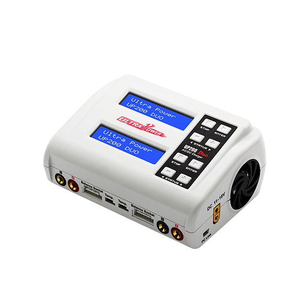 Ultra Power UP200 DUO 200W Dual Port Multi-Chemistry AC/DC Charger