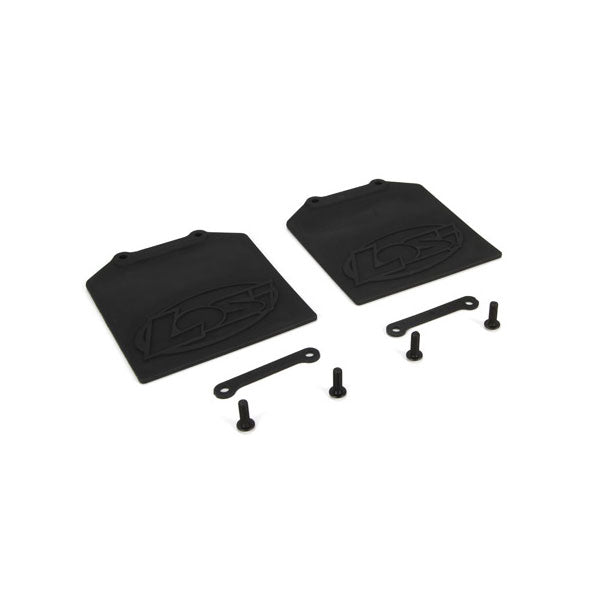 Losi Mud Flap & Retainer Set (2) 5IVE-T