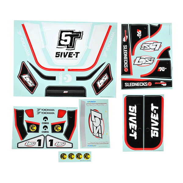 Losi Sticker & Graphic Sheet Set (White)