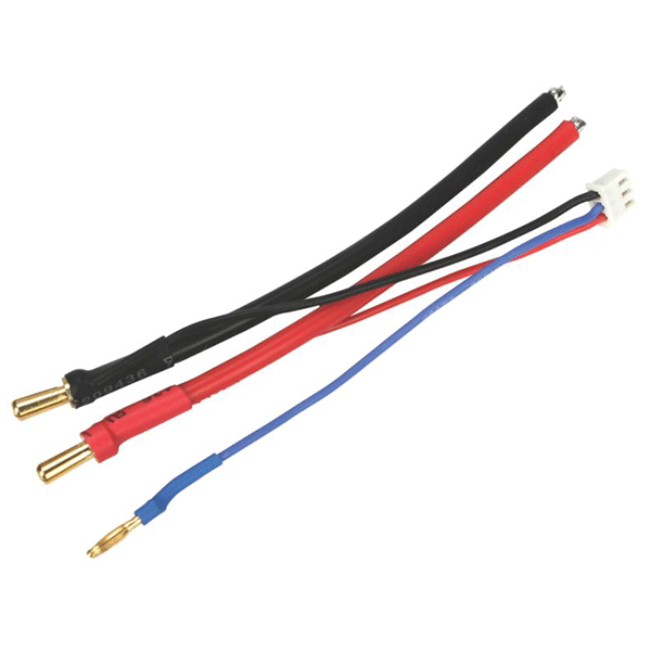 Losi 4mm Bullet LiPo Balance Adapter Harness: JST-XH