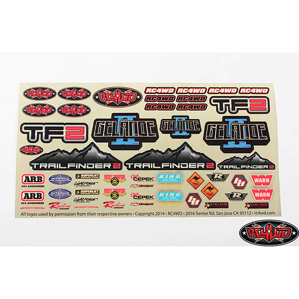 RC4WD Logo Decal Sheet