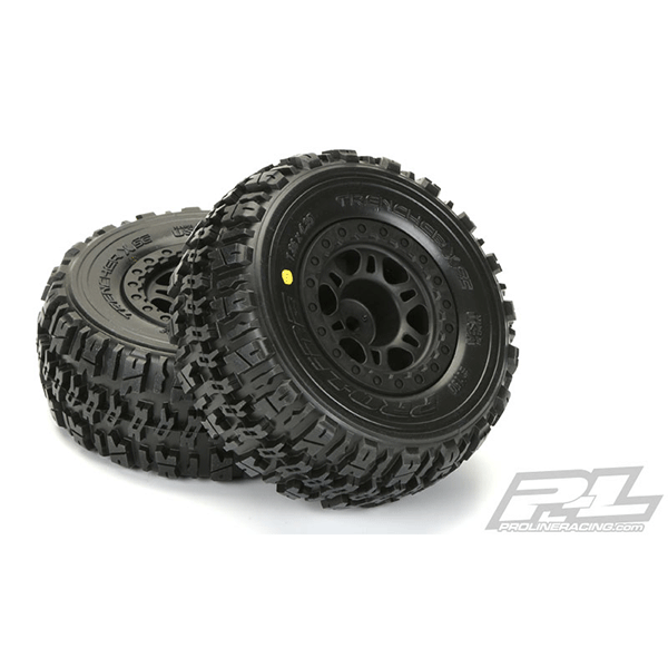 Pro-Line Trencher X SC Tires w/Split Six Wheels (2) (Black) (Slash Rear) (M2)
