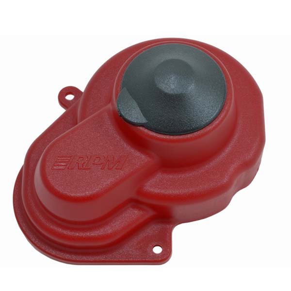 RPM Red Sealed Gear Cover for the Traxxas e-Rustler, e-Stampede, Bandit & Slash 2wd
