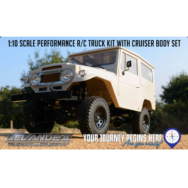 RC4WD Gelande II Truck Kit W/Cruiser Body Set